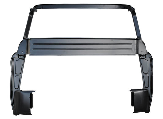 55-59 2nd Series Full Inner Cab Back Panel with Big Back Glass, B Pillars, and Inner Cab Corners